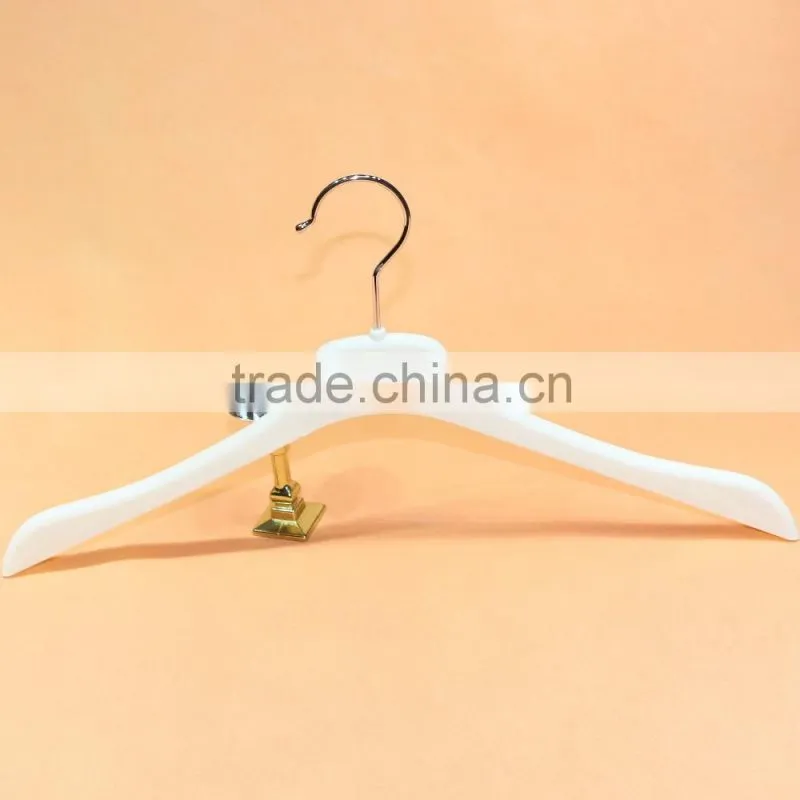 54G White sale plastic clothes hangers for clothes display