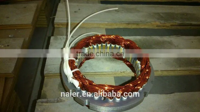 low RPM 100w 12/24v AC output generator with CE made in china