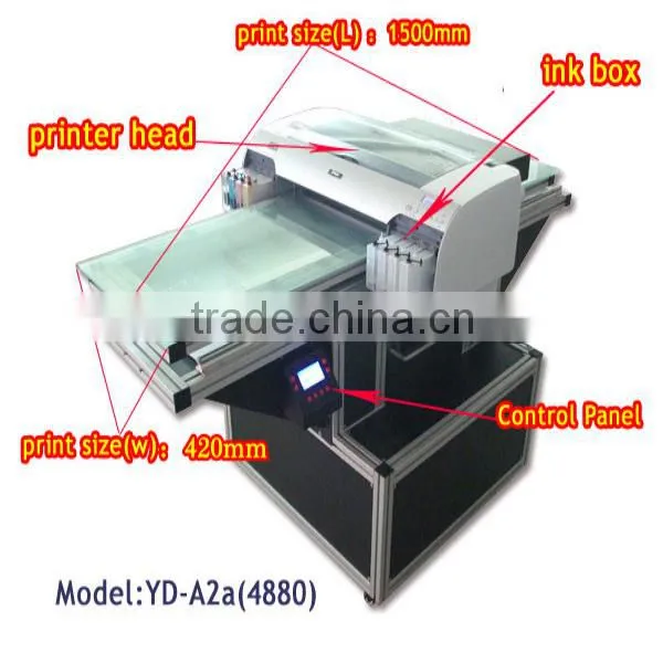 A2 size both transparent ans opaque acrylic printer for 2880dpi