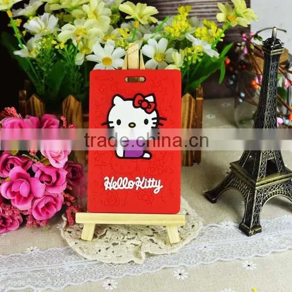 fashion suitcase tag, travel ID pvc luggage tags wholesle