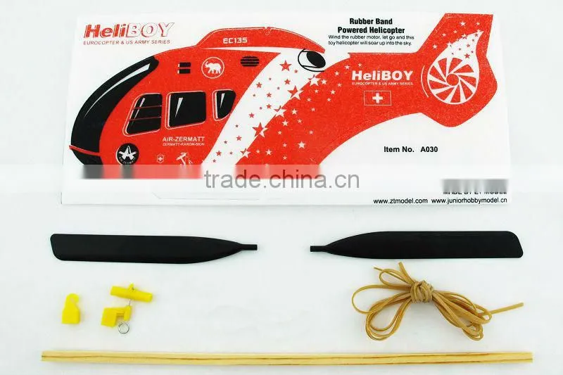 HeliBoy Eurocopter EC135 Rubber Powered Helicopter
