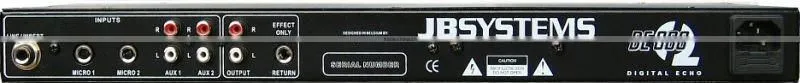 JBSYSTEMS Digital Sound karaoke mixer Mono/stereo switch on master output