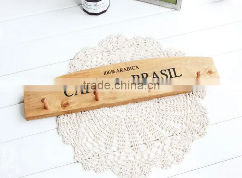 Hot sale Clothes hanger hook wooden hanger hook Children clothes wall hanger