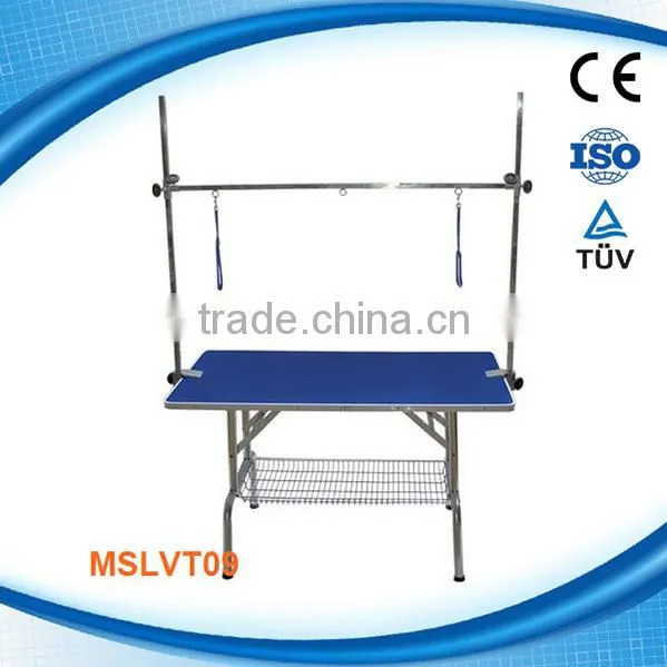 MSLVT10W Foldable dog grooming table used in various pets and dogs