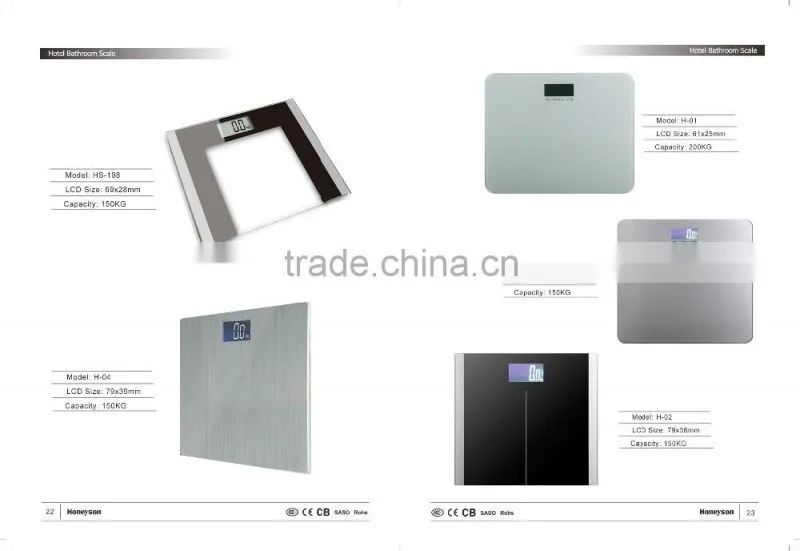 Black 180KG hotel digital weighting scale
