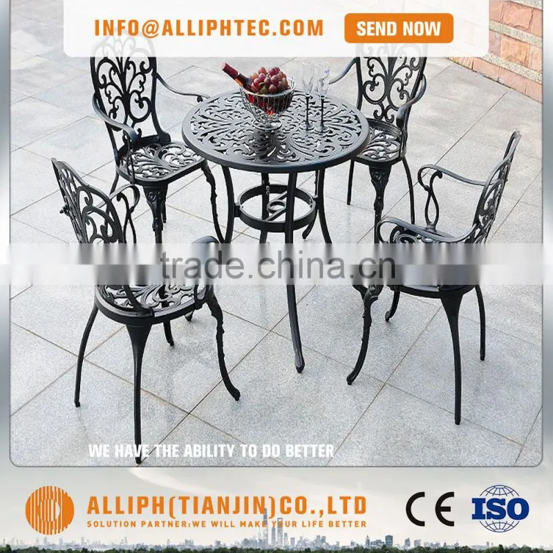 4 pcs Dining table set Cast Aluminum Outdoor Furniture China