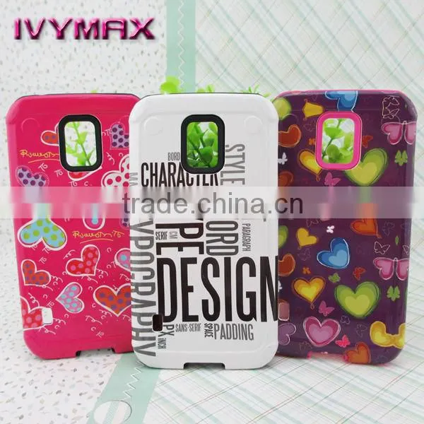 UV oil printing design combo case for samsung s5 active