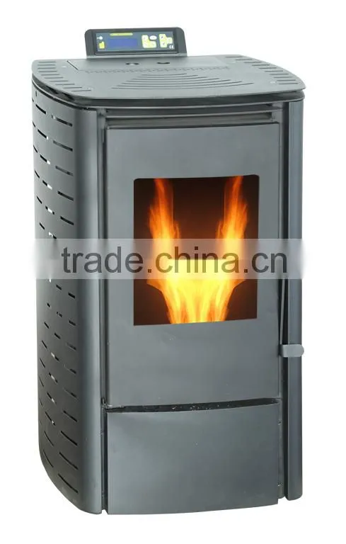 home using small wood pellet stove with remote control 6KW