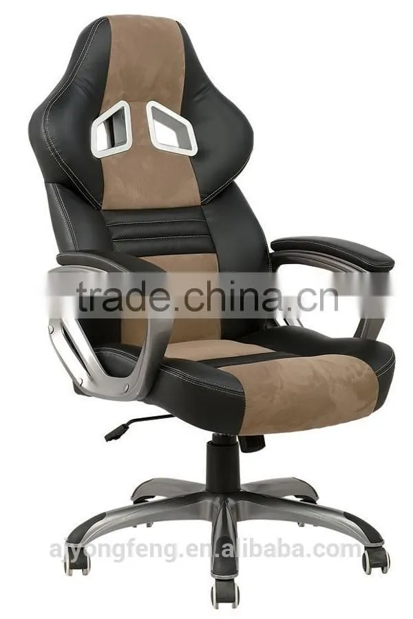 Hot selling high quality best price new design tilt arm leather racing office chair