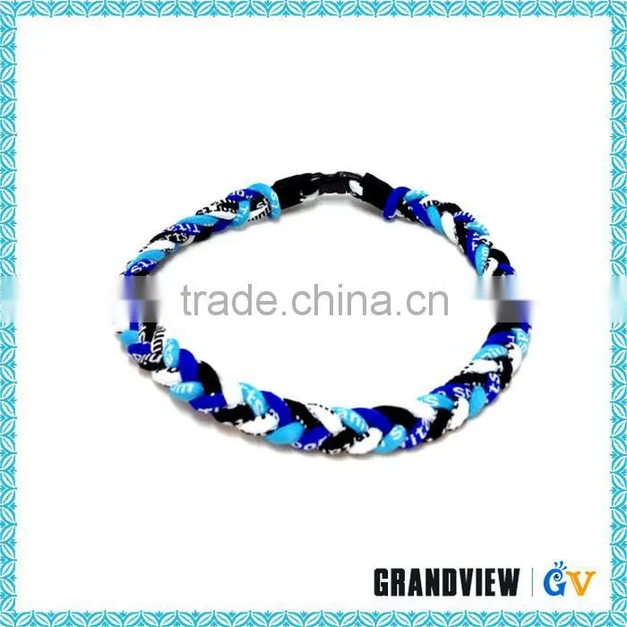Top quality germanium 4 rope custom titanium sports necklace