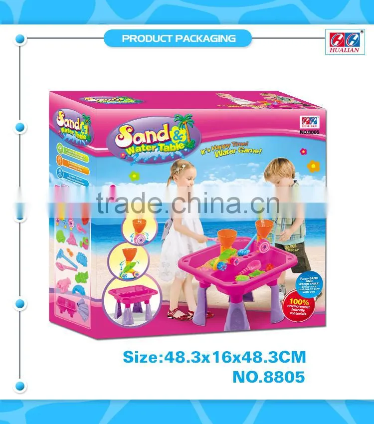 Outdoor Pink Color Beach Sand And Water Table Assortment