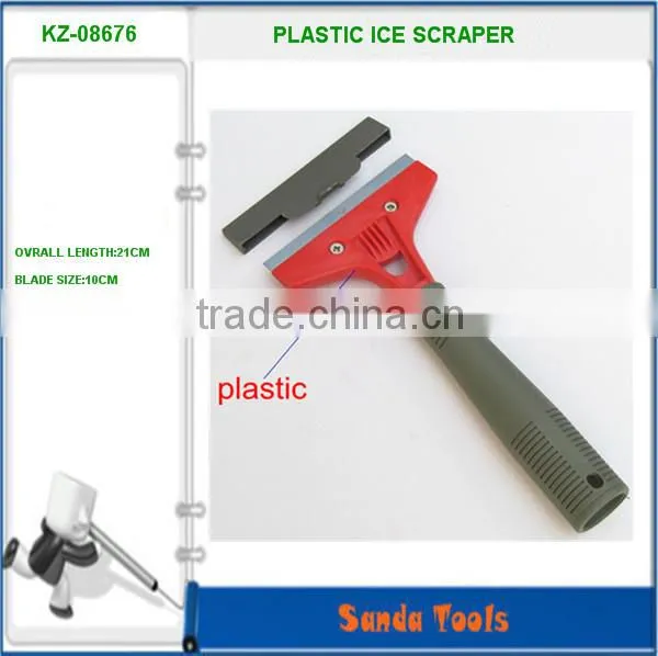 cleaning scraper with plastic handle