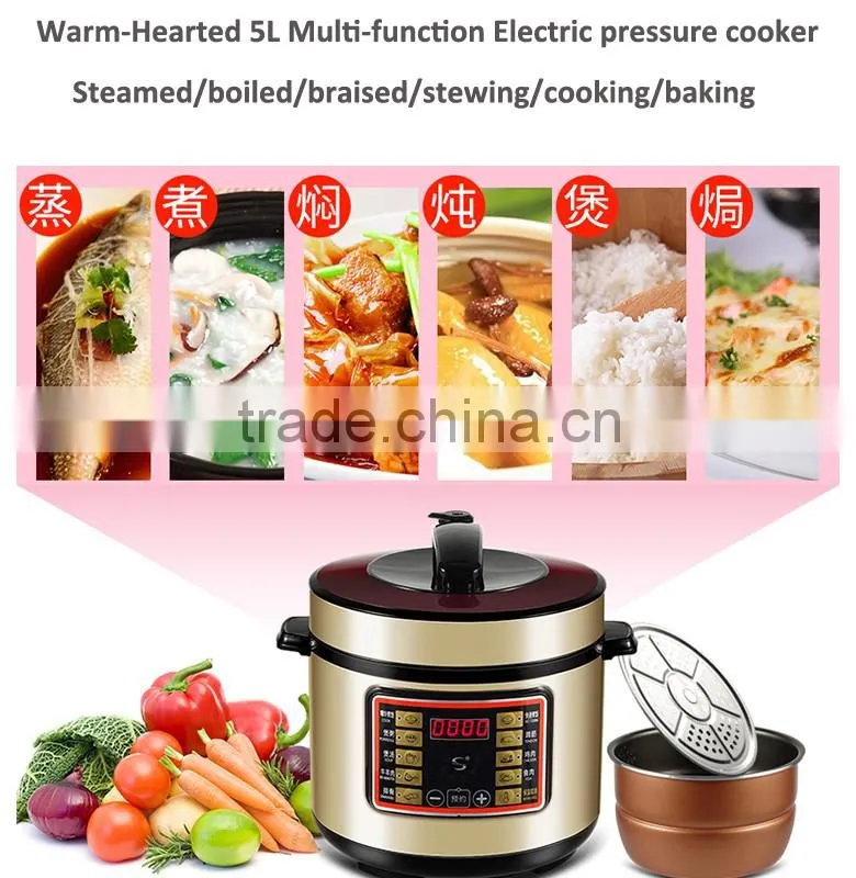 Hot sale multifunction LED digital electric pressure cooker 5L/6L with CE/CB