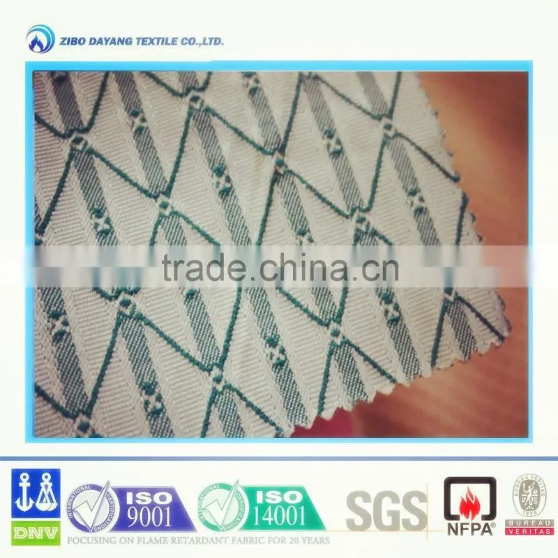 Polyester flame retardant fabric for wall cover