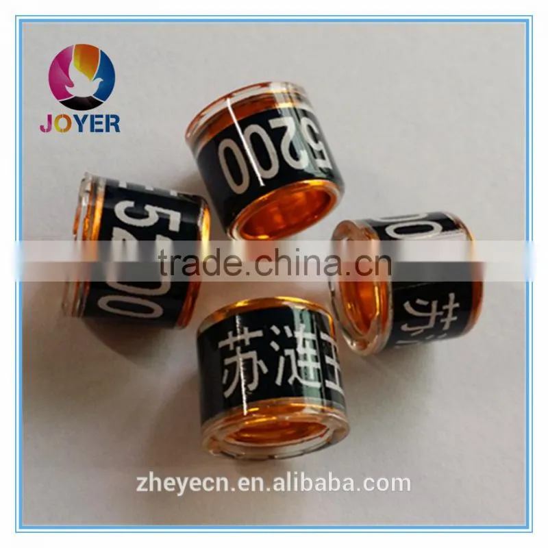 BIRD Pigeon rings 2015 customized best price with factory direct plastic holder ring pigeon ring bird ring pet ring