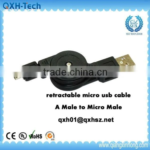 1.8m retractable micro usb cable