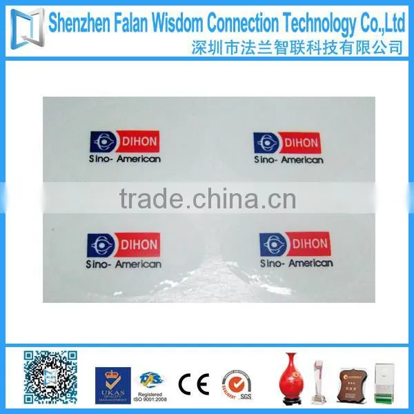 Custom transparent sticker printing China supplier