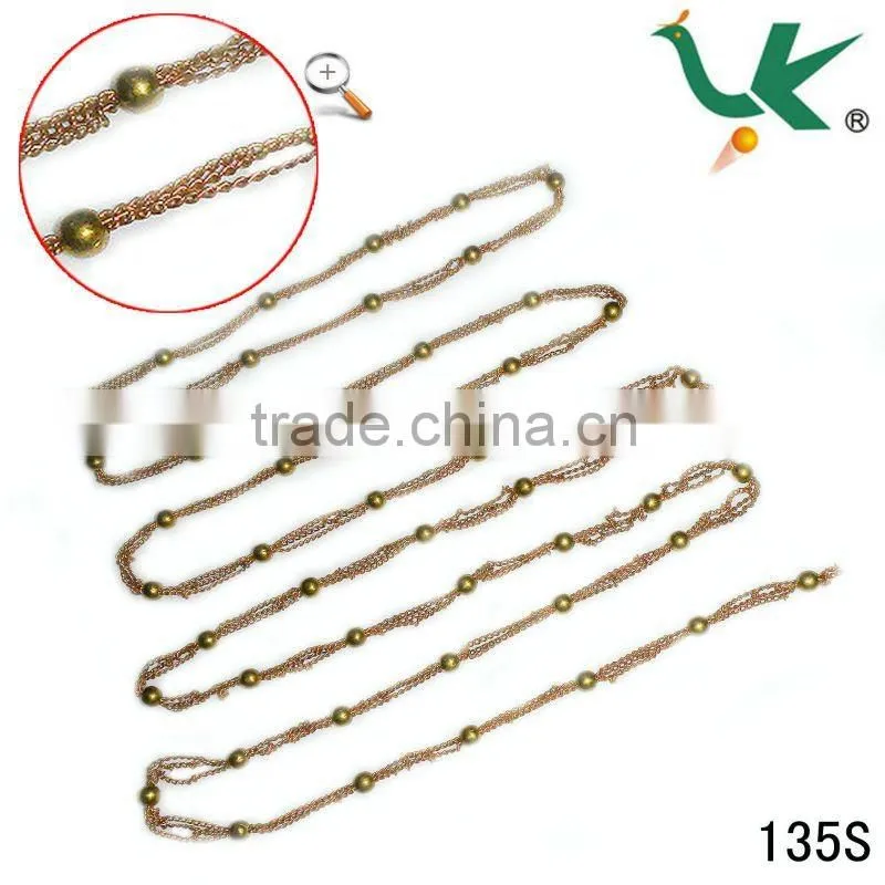 Fashion Craft Brass Chain Used for Imitation Jewelry, Custom Jewelry, Garment,Gift and Craft.