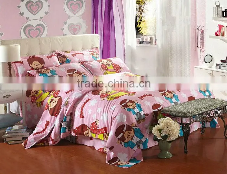 Girl crib bedding sets cotton sheet sets bedroom sets dye quilt