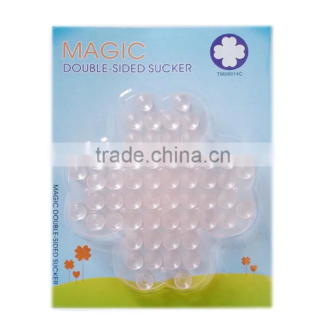 Multi Purpose PVC Magic Double Sided Sucker/china bathroom sucker