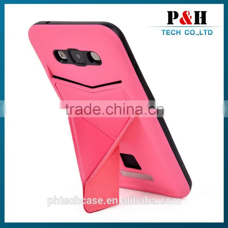 hot new products for 2015 leather flip case for samsung galaxy e7 cover