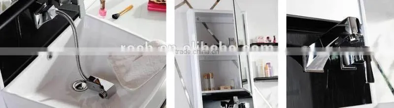 ROCH 8004 Top Quality Plywood Bathroom Vanity Manufactory With Stone Top