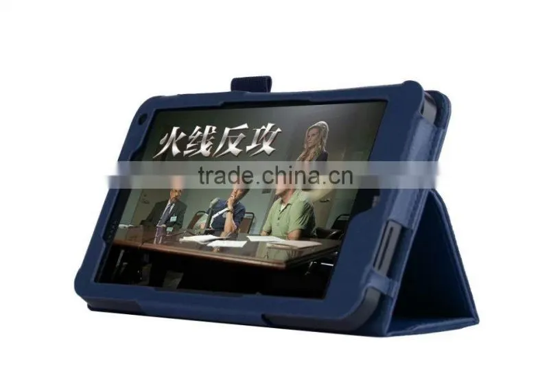 Magnetic Folio Stand Flip Leather Case for HP Steam 7