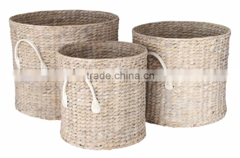 High quality best selling 2016 water hyacinth rectangle storage basket from Vietnam