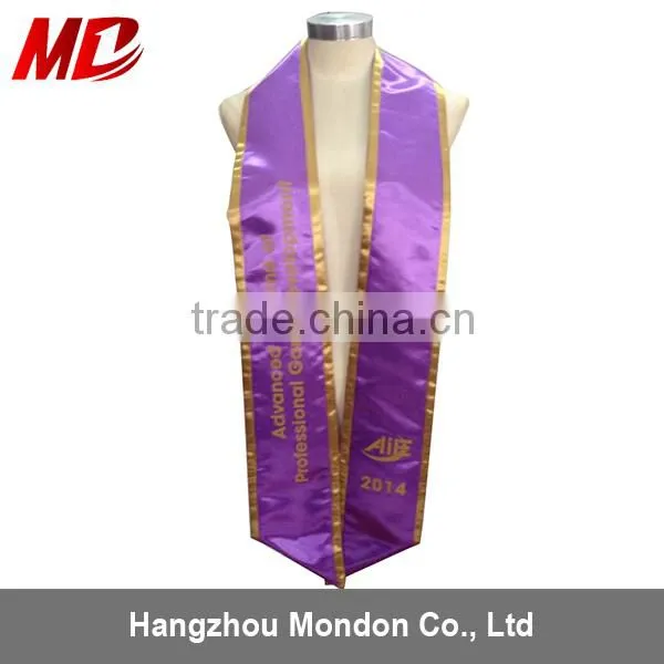 Purple Satin Graduation Sashes