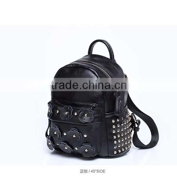 2016 New Design Backpack Flower Accessories Trend Shoulder Bag Pad backpack bag