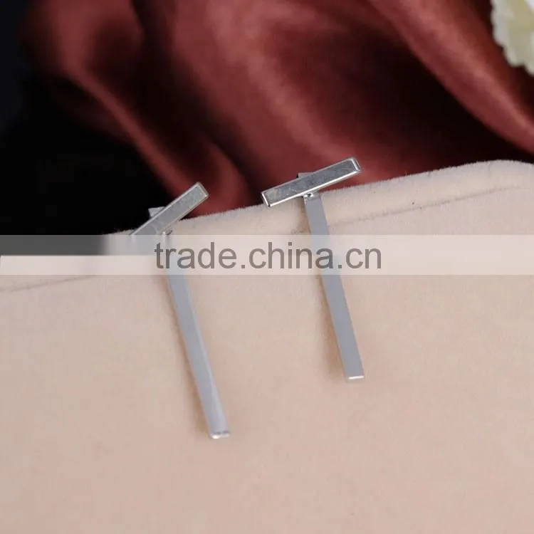 hot sale T simple hanging fashion gold plated earring