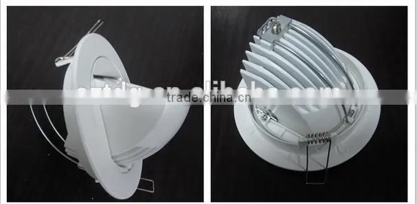 new design 360 degree rotatable 5w 7w 12w cob led light downlight with 3year warranty