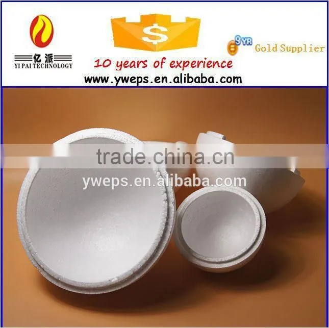 Artificial polystyrene foam hollow ball