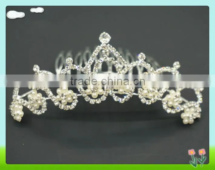 Wholesale bling bling rhinestone wedding crowns
