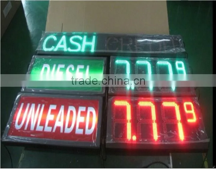 Gas Station Price Sign 8 Inch Segment Display LED