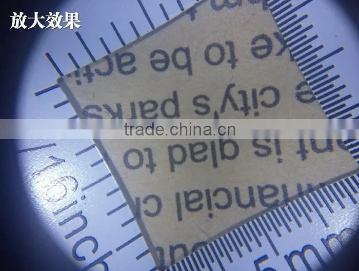 8011 10X magnifier loupe,Handheld LED Optical Magnifying Glass