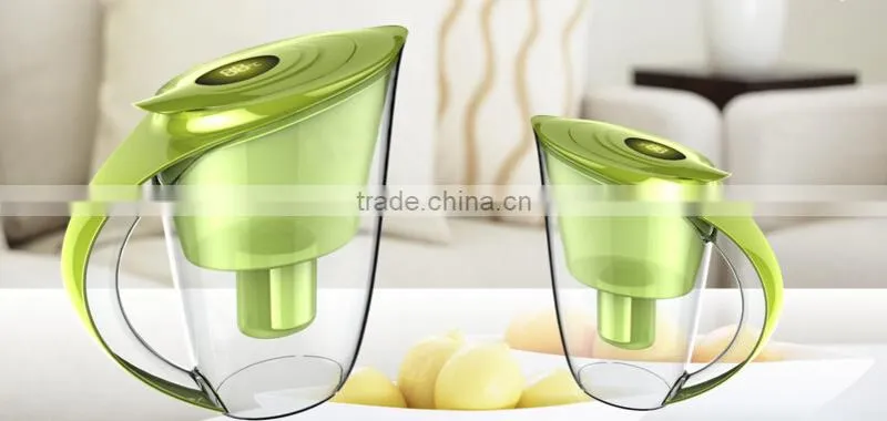 New design low negative ORP portable alkaline water filter pitcher water jug