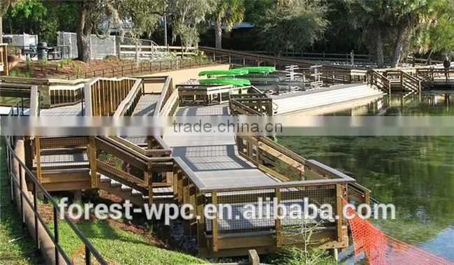 SGS Approved Crack-resistance WPC Interlocking Decking Tiles