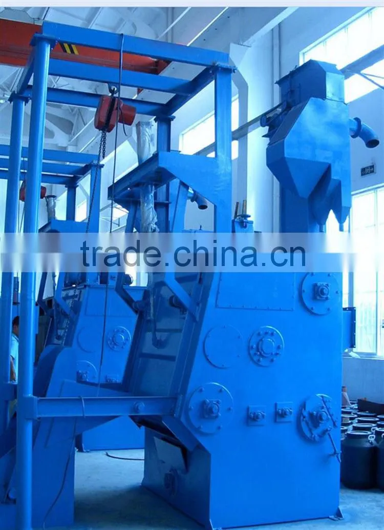 Bulk load rubber belt tumblast machine for sale CE