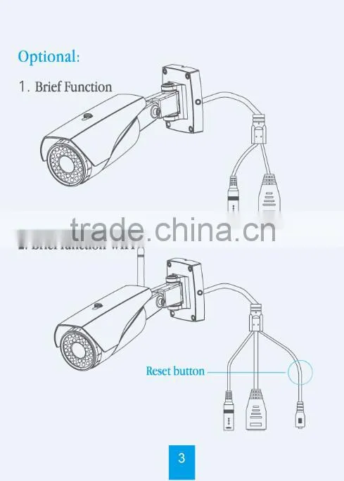 hot selling motion detection ONVIF 1.0MP outdoor waterproof ip camera bullet ip camera