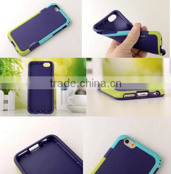New Style Colorful Hybrid case for iphone6 6s Contrast Color PC + TPU back cover case For iphone 6 6S