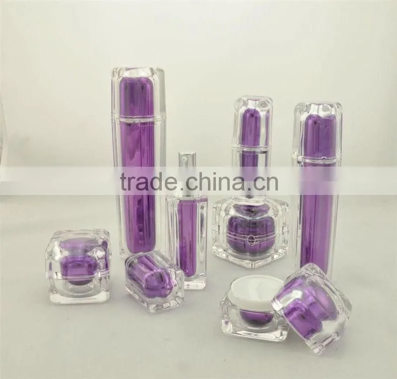 100ml Acrylic Square Bottle/Cosmetic Lotion Bottle
