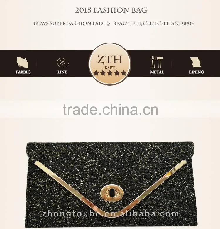 ladies best sell vogue evening pvc envelop clutch bag