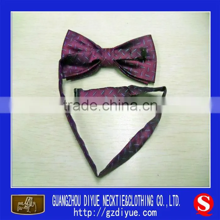 fashion polyester Butterfly neck bow tie for promotion