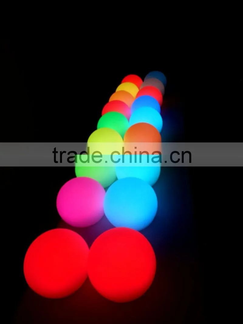 rechargreable multicolors changing PE plastic LED ball for pools and garden