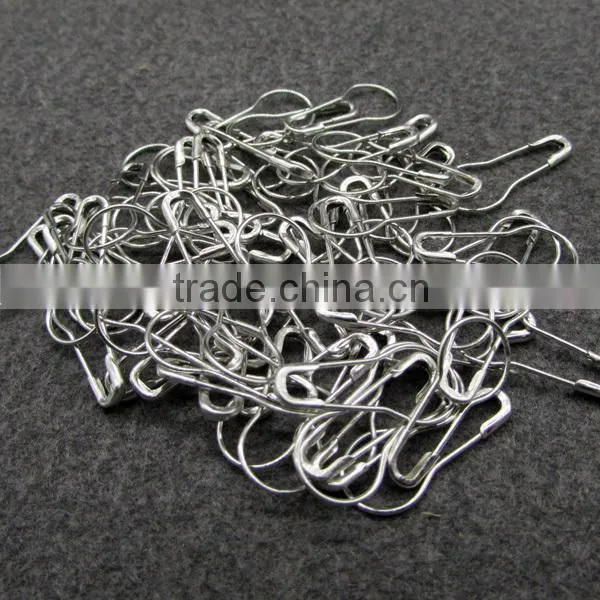 Nickel Safety Pin Pear Shape