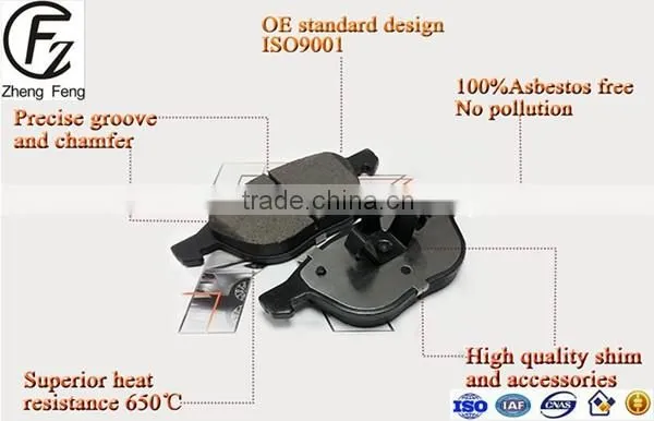 auto spare parts,ceramic,top quality brake pad For FORD Fi esta Brake Pads AE8Z-2001-A D1454