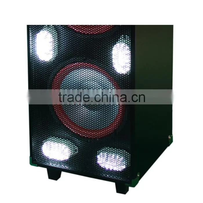 New model double 10 inch multifunction speaker with ball lights