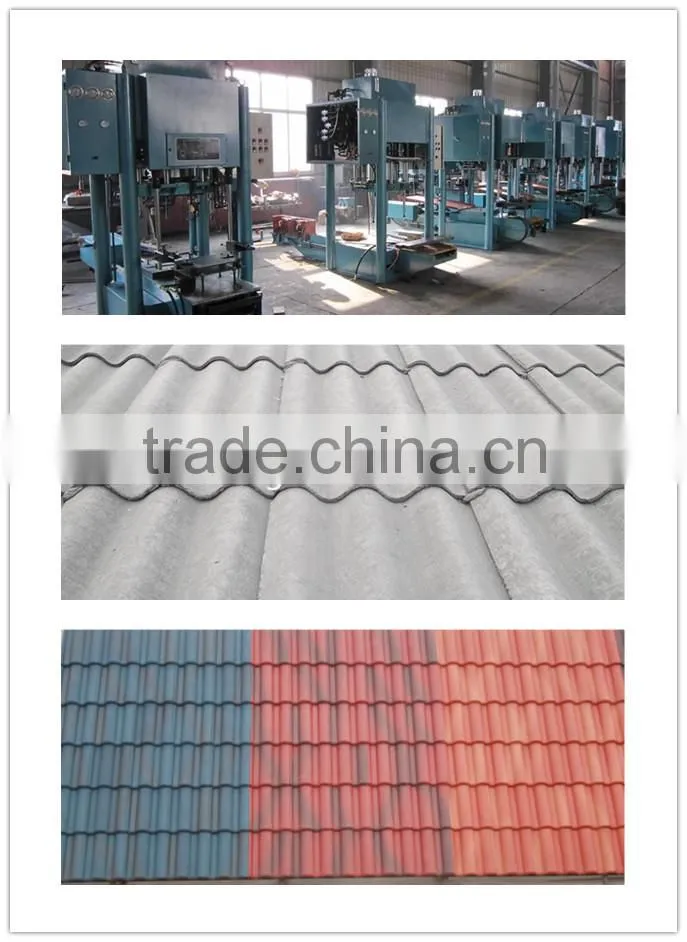 color cement roofing tile making machine for villa