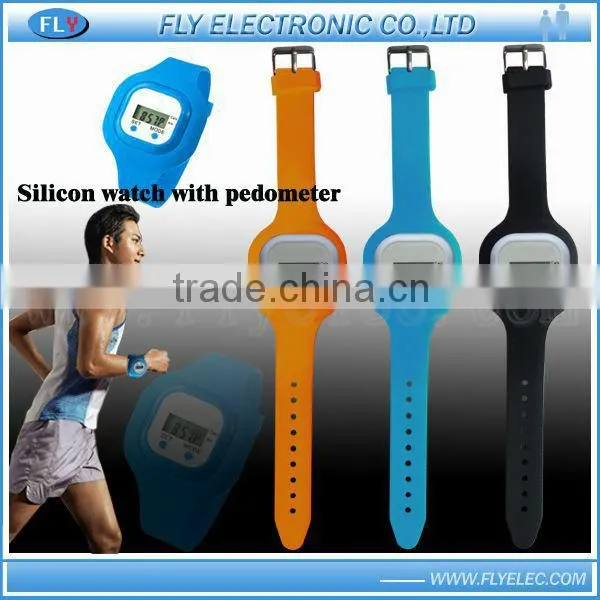 Silicone Slap Watch With Pedometer